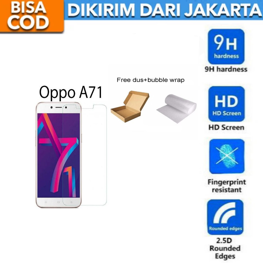 Oppo A71 Tempered Glass Screen Protector Anti Gores