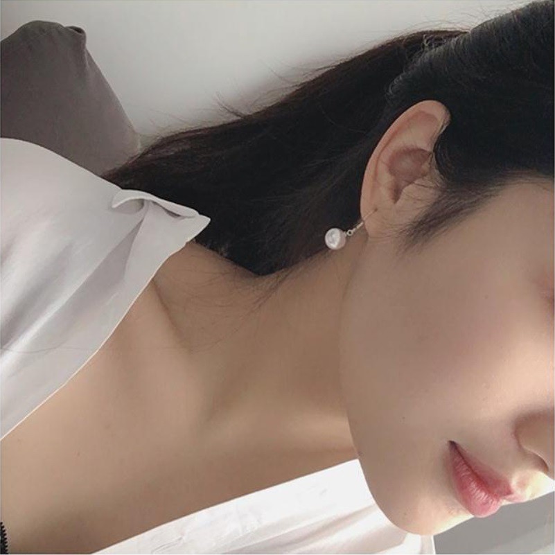 Anting Gantung B263 HOOK PEARL Gaya Korea Fashion Kristal Women Earring Aksesoris Mutiara Wanita