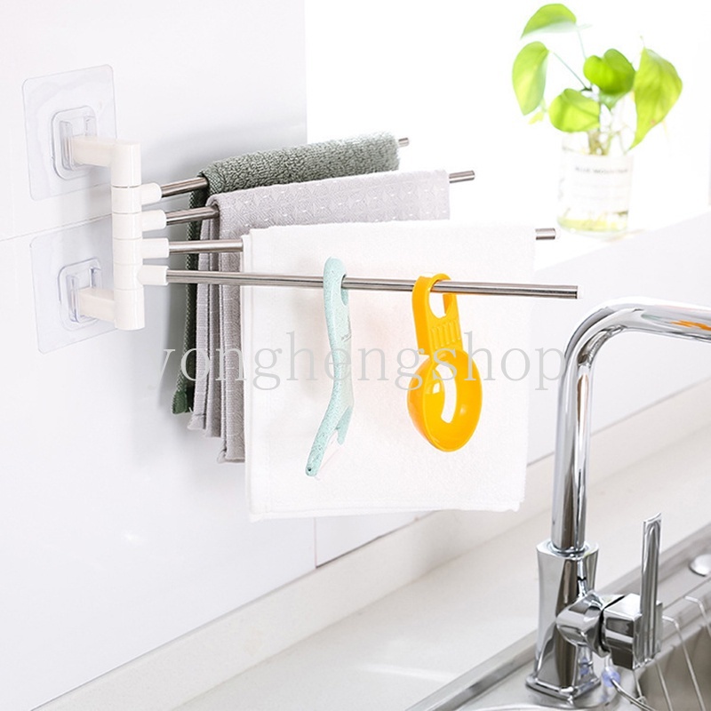 Rak Holder Handuk Bahan Stainless Steel Untuk Kamar Mandi