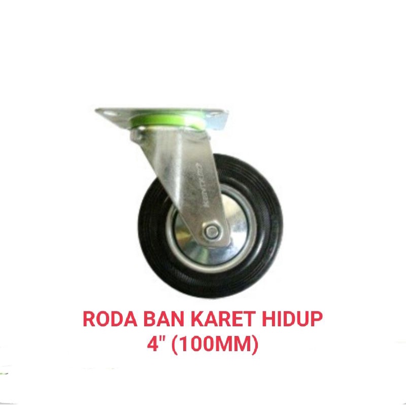 RODA BAN KARET 4&quot; (100MM) PRODUCT BERKWALITAS