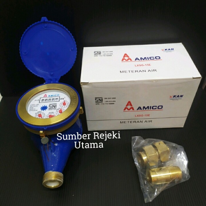 Pertukangan - Meteran Air Amico Drat 1"Inch / Flow Meteran / Watermeter Amico