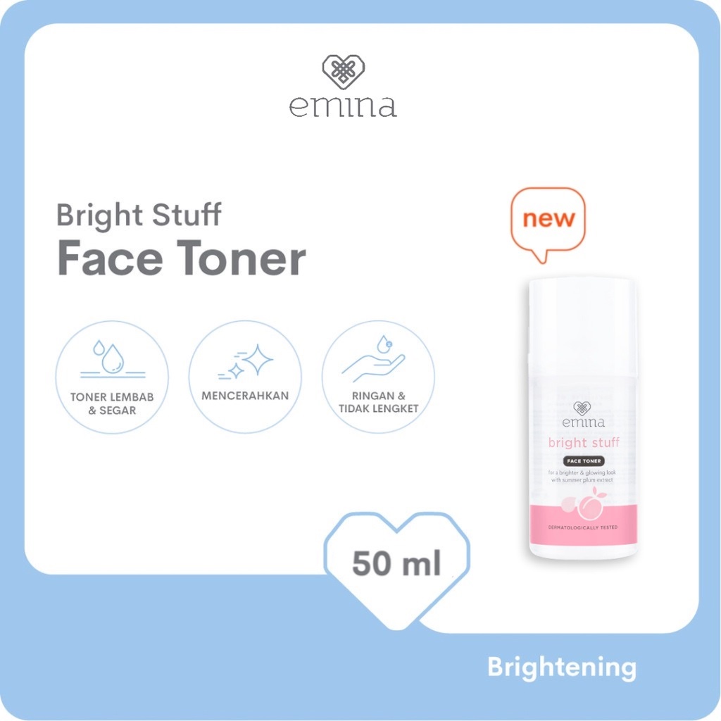 [KECIL] EMINA BRIGHT STUFF FACE TONER - 50 ML