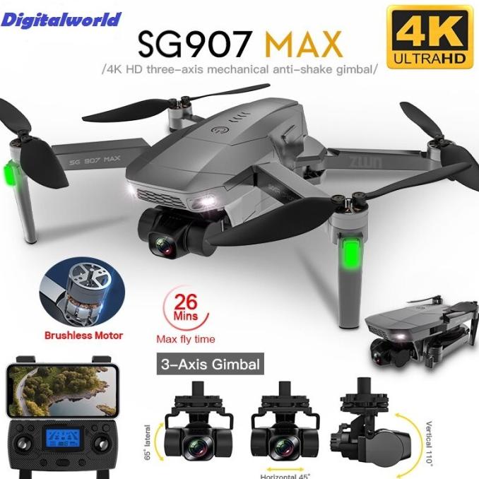 SG907 MAX GPS 5G 3 Axis EIS Gimbal 4K Camera Brushless Drone V F11 Pro