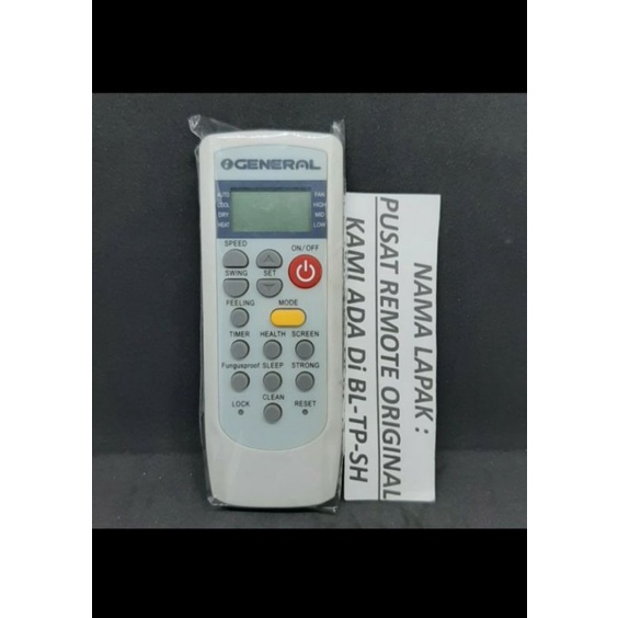 REMOTE REMOT AC GENERAL YK-001E ORIGINAL ASLI