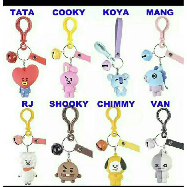 GANTUNGAN KUNCI BTS BT21 / GANTUNGAN BTS / GANTUNGAN KUNCI BTS / GANTUNGAN BONEKA