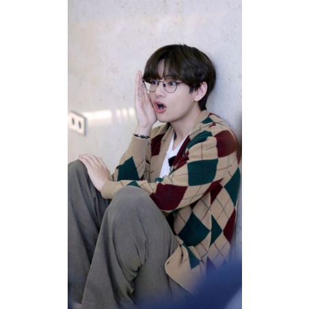 CARDIGAN KETUPAT MOCCA TAEHYUNG BTS | CARDIGAN IDOL KPOP BTS