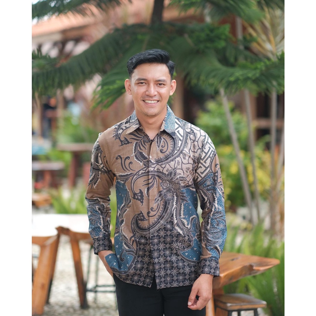 NAYAKA BATIK - KEMEJA PRIA LENGAN PANJANG - KEMEJA BATIK REGULER SIZE - KEMEJA BATIK KANTOR - KEMEJA KONDANGAN LENGAN PANJANG