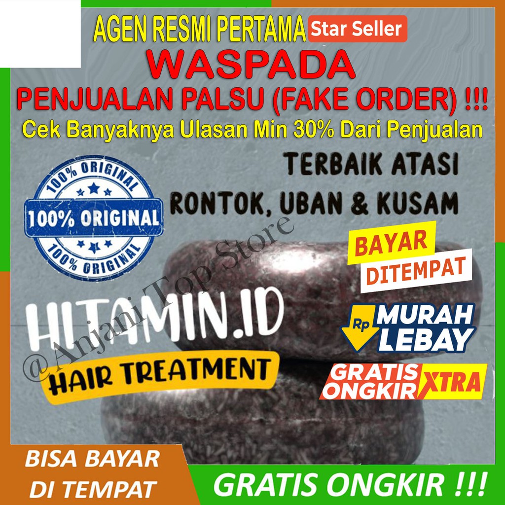 HITAMIN.ID SAMPO TREATMENT ATASI RAMBUT RONTOK KUSAM KETOMBE BERLEBIH KULIT KERING UBAN ORIGINAL