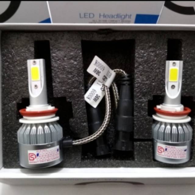 Lampu C6 LED 36wt cob socket H11 mobil