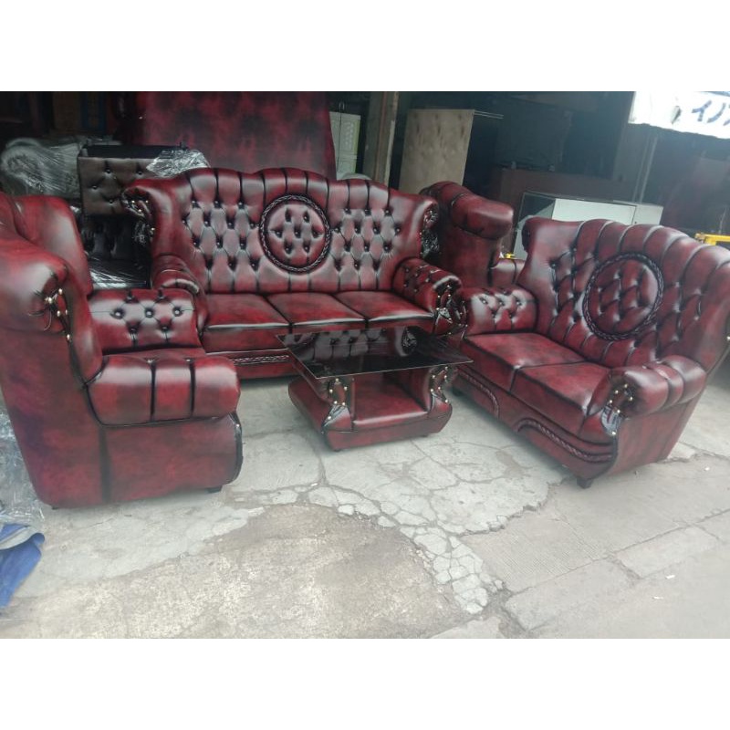 Kursi / Sofa Jaguar Wosh 321 + Meja Jumbo Motif Matahari