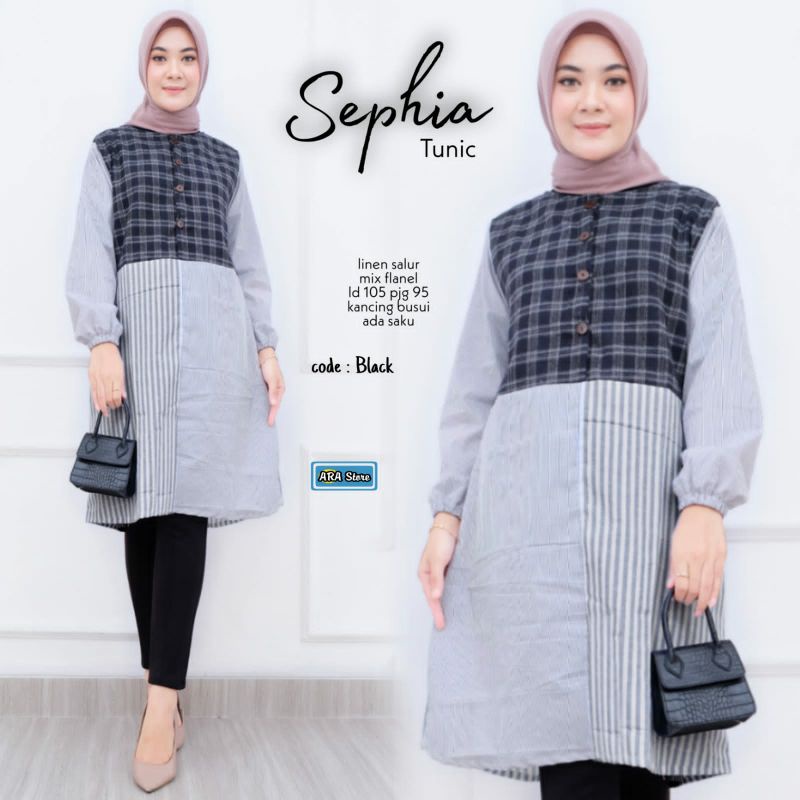 TUNIK GARIS GARIS STRIPE | TUNIC BUSUI | TUNIK FLANEL KOTAK KOTAK | BAJU WANITA CEWEK SELUTUT