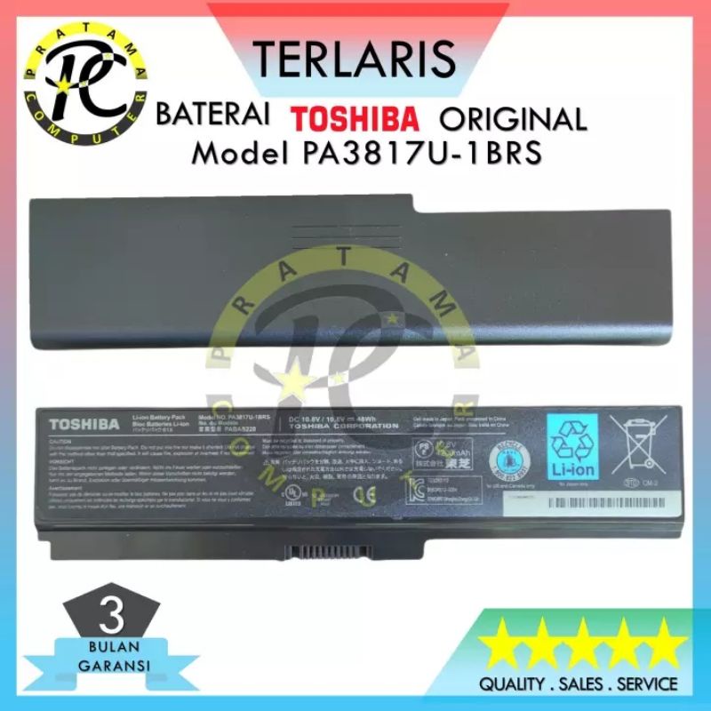 Baterai Laptop Toshiba Satelite L640 L645 Series Model PA3817U-1BRS