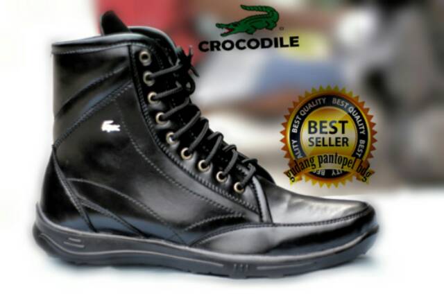 Terlaris / Formal Kerja Kantor Pria swedian crocodile l Men Leather Shoes Casual Men hitam