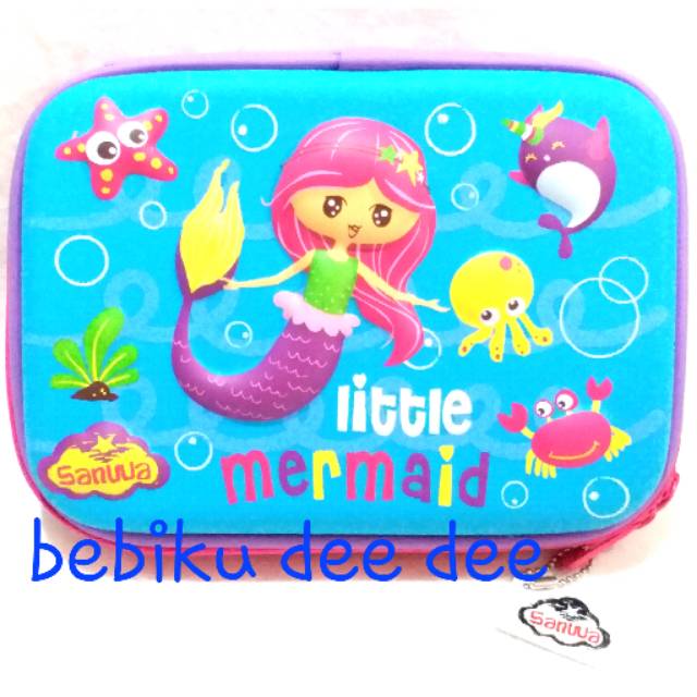 

Tempat Pensil/Pencil Case/HardCase Sanwawa Ori 6D Little Mermaid