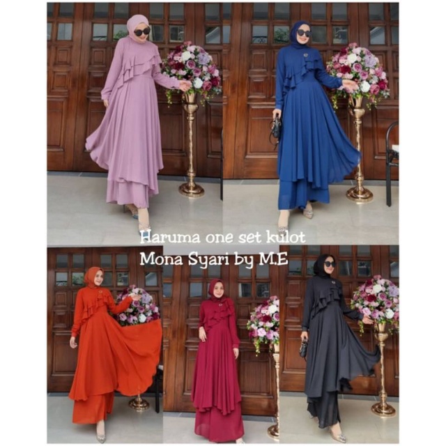 HARUMA ONE SET KULOT BY MONA SYAR'I
