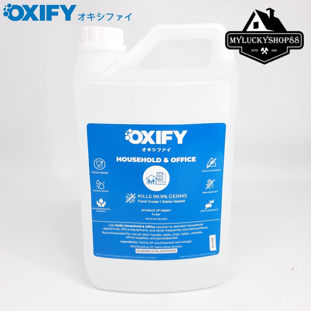 OXIFY Household Office Sanitizer Disinfectant Japan 2L Water Based