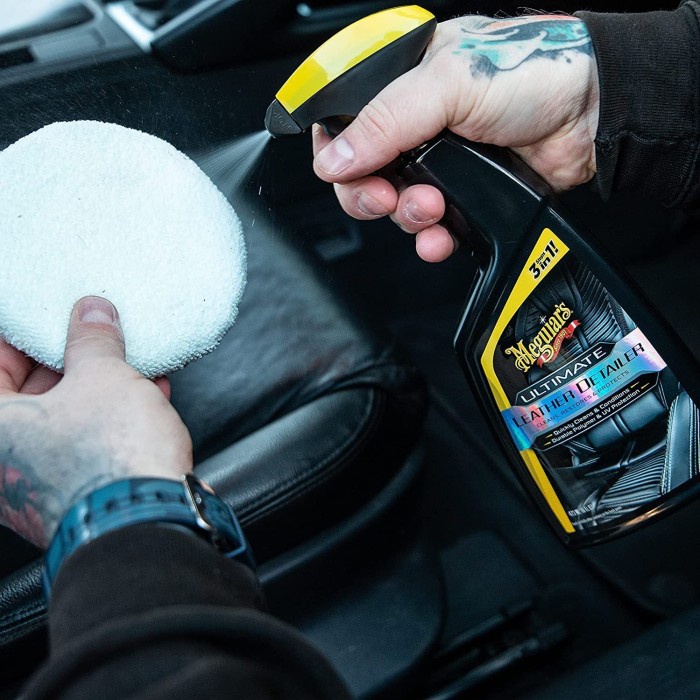 Meguiars Ultimate Leather Detailer 473ml ORI,Perawatan Jok Kulit Mobil