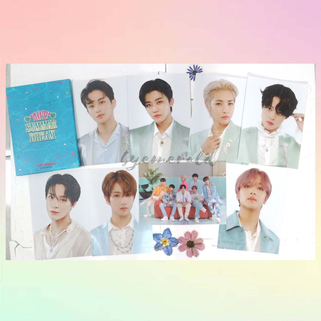 Official MD Postcard Book Hot Summer Minibag Cafe 7Dream Reusable Tumblr Cup Jeno Jaemin Haechan Ren