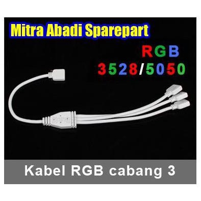 Kabel LED Strip RGB Cabang 3