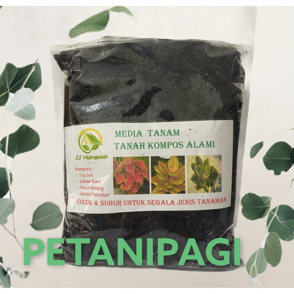 Media tanam tanah kompos alami untuk Tanaman