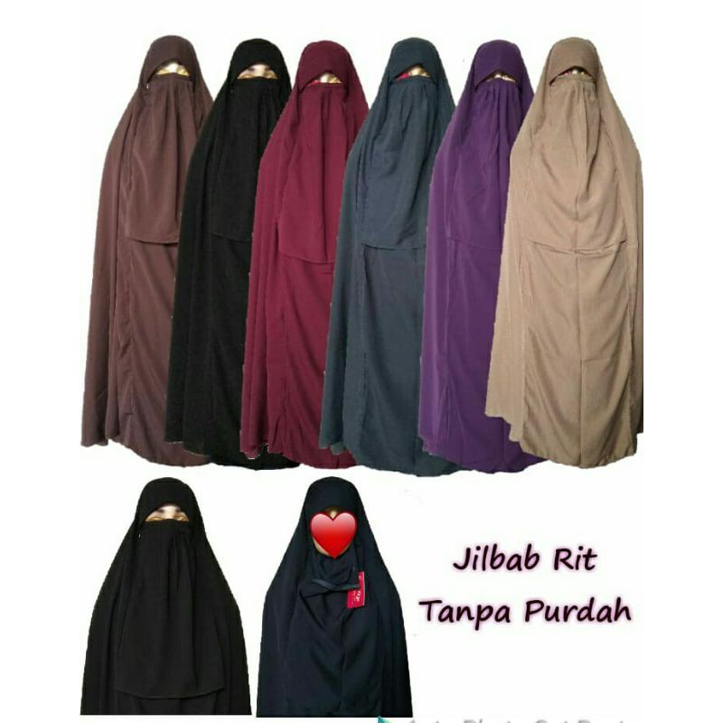 Jilbab Cadar Gorontalo (rit tanpa purdah) Woolpeach