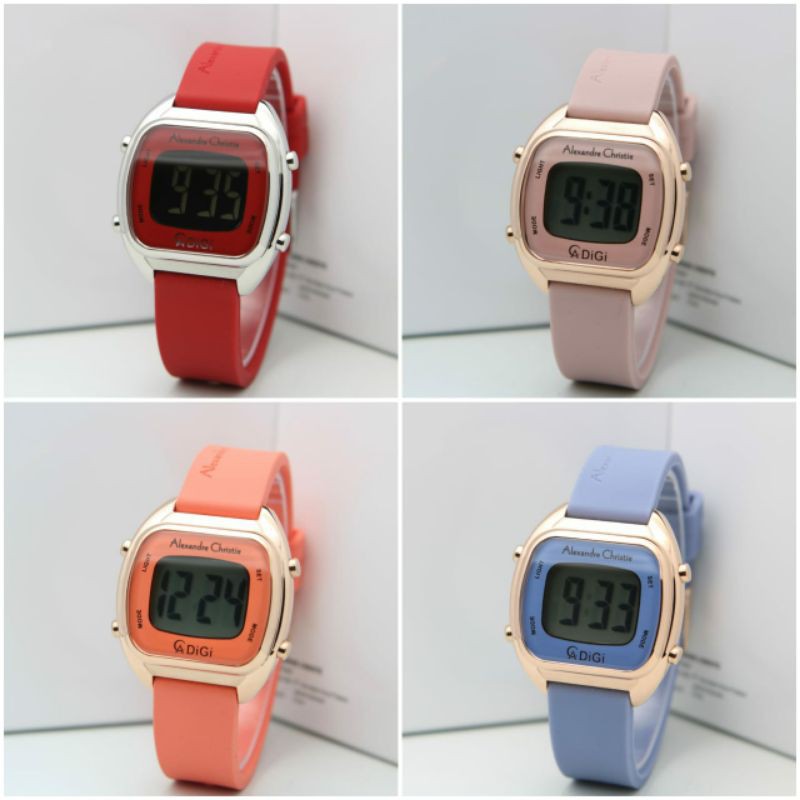 [BEST SELLER✔]JAM TANGAN WANITA ALEXANDRE CHRISTIE AC9335 / AC 9335 DIGITAL ORIGINAL GARABSI RESMI