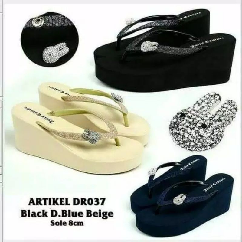 SANDAL JEPIT WANITA JUICE COUNTURE GLITER