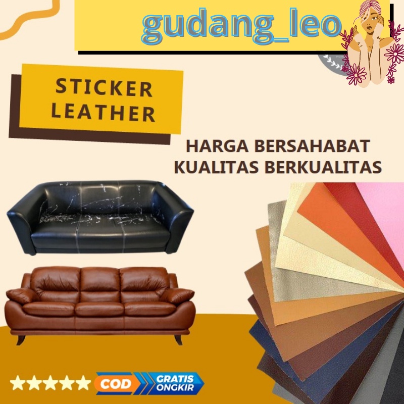 Sticker Kulit PU Sticker Stiker leather bahan kulit berkualitas import untuk sofa Jok Mobil dan Furniture lainya Leather Sticker Cover Perbaikan kulit yang rusak/kulit sofa yang terbuat dari kulit/kursi tas yang berlubang