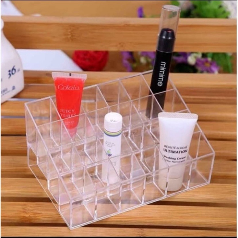 Rak Lipstik Akrilik Rak Kutek Acrylic Grid