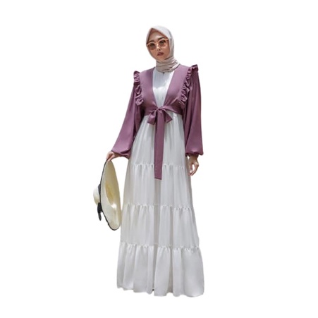 FAIRY DRESS  MOSCREP SHAKILA PREMIUM / baju gamis kekinian / dress termurah /dress terbaru