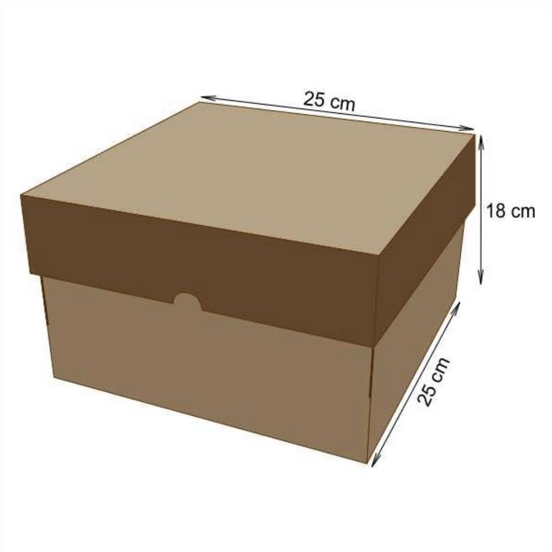 

Katalogkardus 25x25x18 20PCS Kotak Kardus Packaging Kue Tart Karton Box