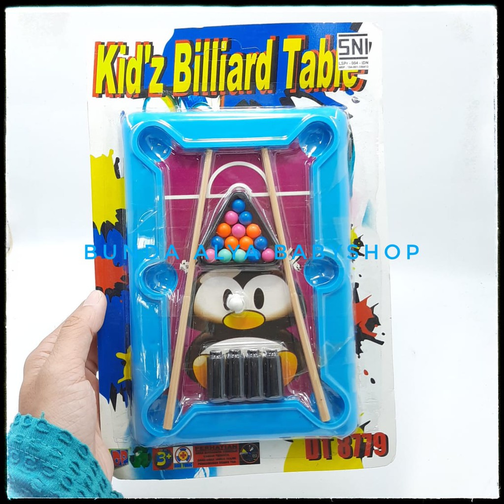 Set Mainan Anak Billiard Table Mini Kids- Mainan Papan Billiard Bola Billiard Game For Kids Untuk 4+