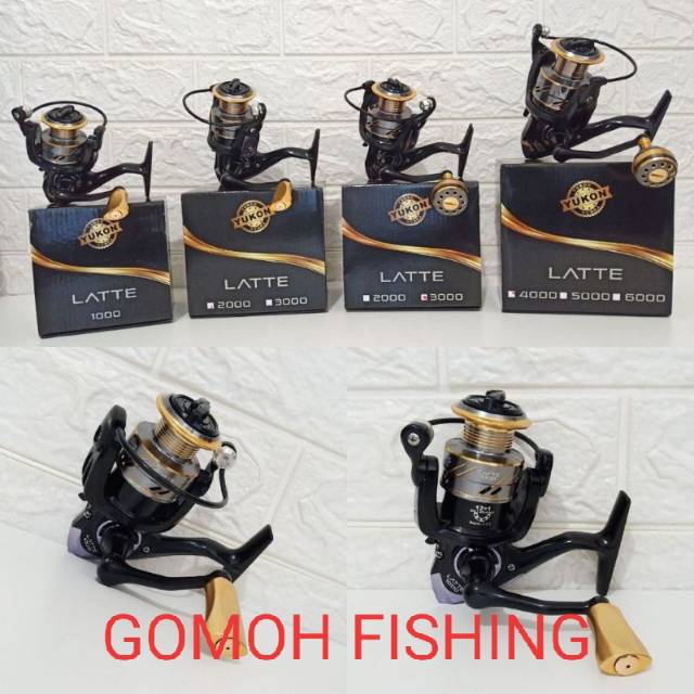 Reel Yukon Latte power handle knob bulat  3000 4000 5000 6000, knob pipih 1000 2000