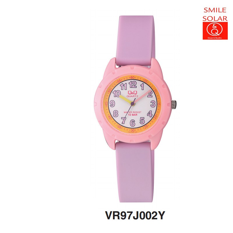 SALE 7.7 Jam Tangan Anak Lucu Colorful Rubber Analog Original Q&amp;Q QNQ QQ VR97 VR97J Series