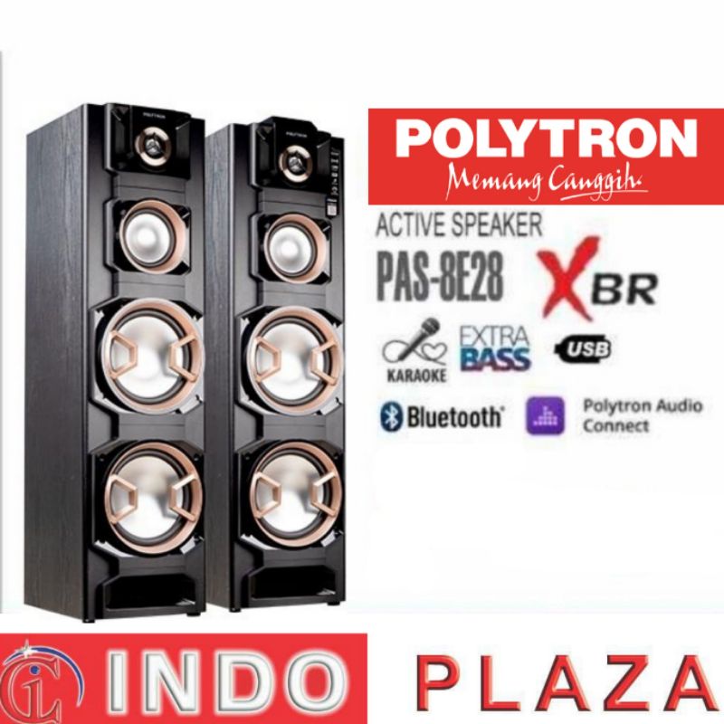 SPEAKER POLYTRON PAS-8E28 AKTIF BLUETOOTH XBR (KHUSUS MEDAN)