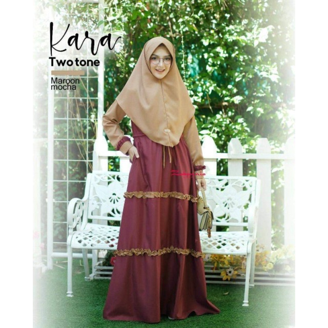GAMIS KARA TWO TONE by ZABANNIA/DRESS ONLY