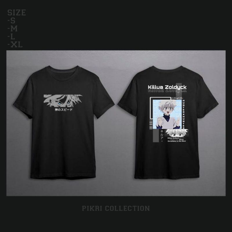 t sirt anime hunter x hunter killua zoldyck baju ank killua zoldyck
