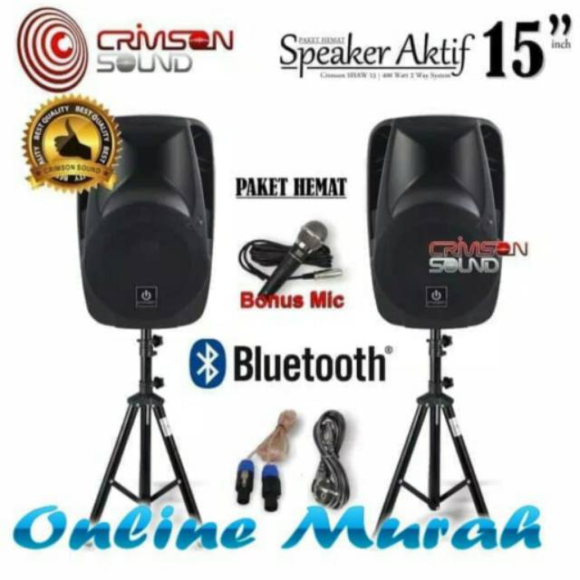baru SPEAKER AKTIF 15 INCH CRIMSON SHOW