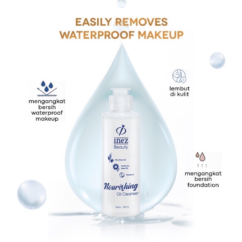 Inez Nourishing Oil Cleanser Easily Removes Waterproof Makeup