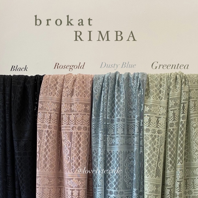 Kain Kebaya Brokat Salur Rimba Kain Brukat Meteran