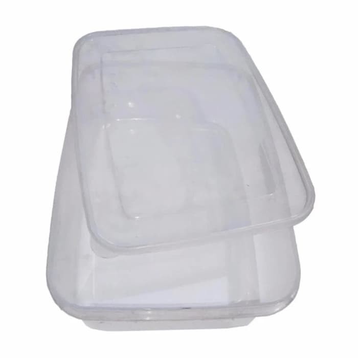 Kotak Transparan Tempat menyimpan Makanan / Wadah Plastik Container Box - 3500ml