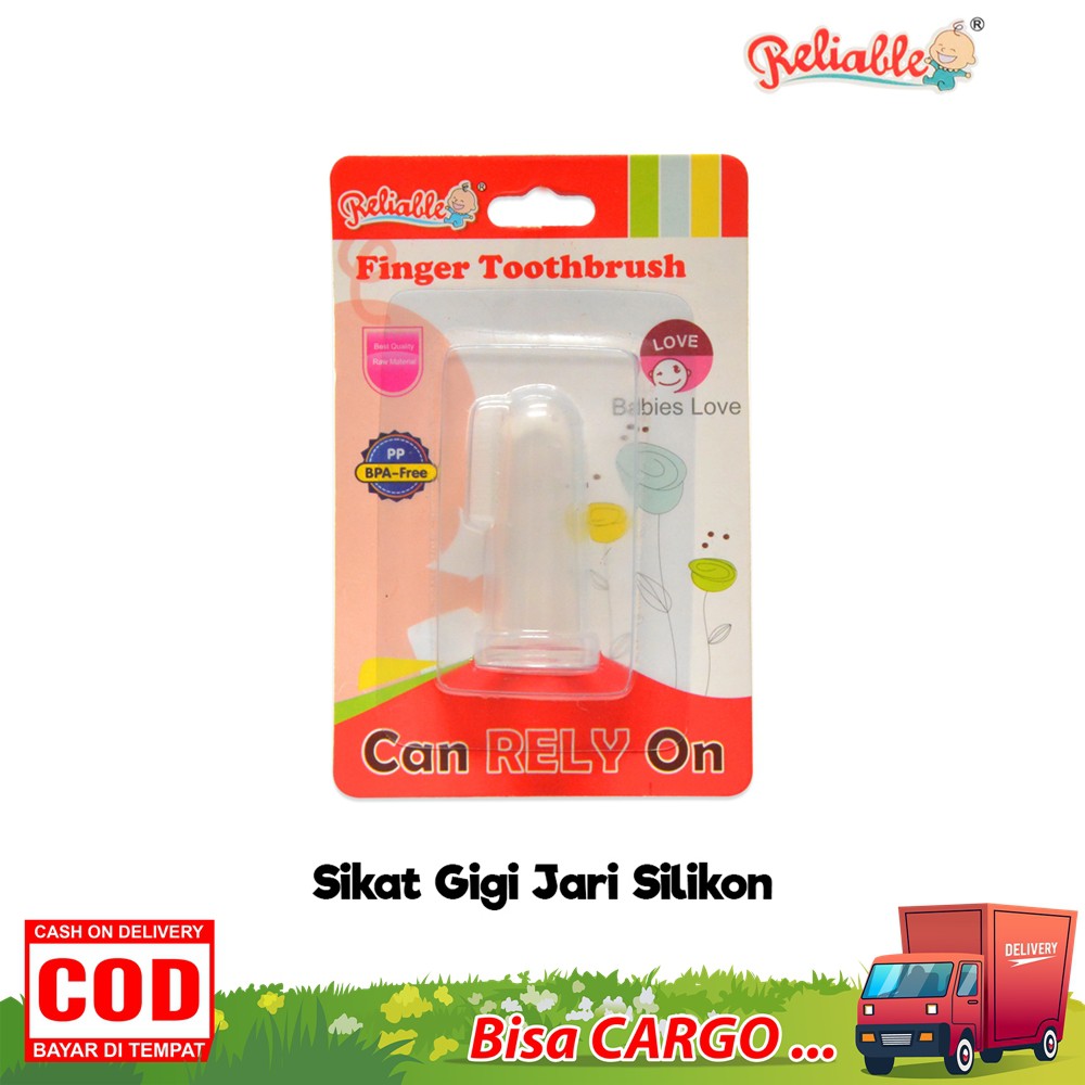 Reliable Sikat Gigi Jari Silikon (8838) / Finger Tooth Brush Baby Silicone