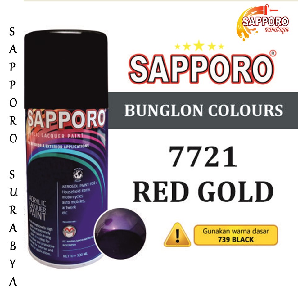 Sapporo Bunglon 7721 Red Gold / Pilok / Pylox / Pilox 300 ml