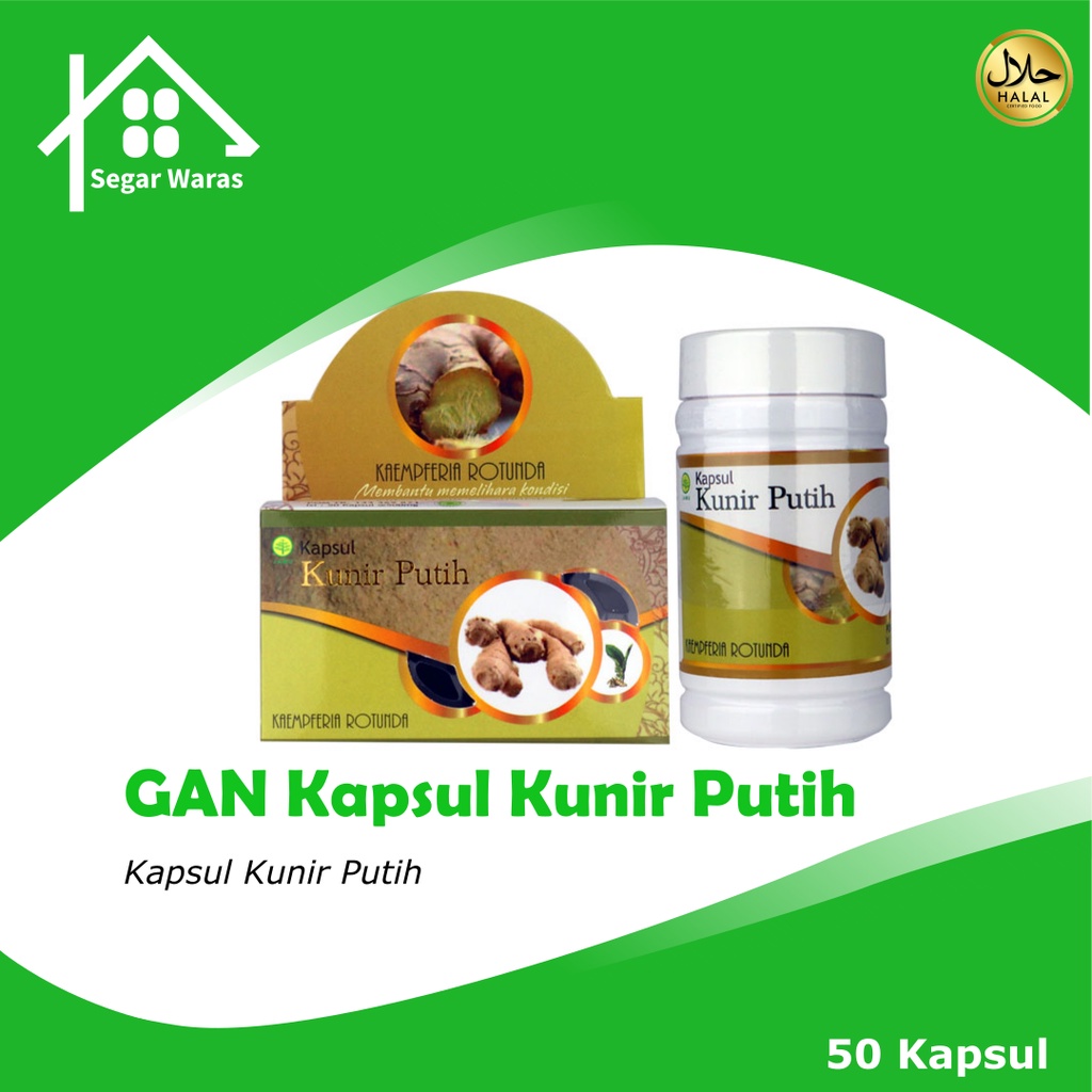 

GRIYA ANNUR Kapsul Kunir Putih 50 Kapsul - HERBAL KUNYIT PUTIH ASLI JAMU KUNIR SERBUK KANKER TUMOR MAAG LAMBUNG ASAM URAT COD