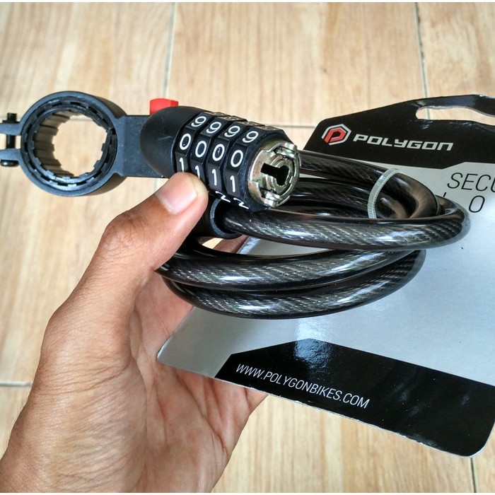 Kunci Gembok Sepeda Polygon Spiral Pin Numeric Only | Gembok Polygon