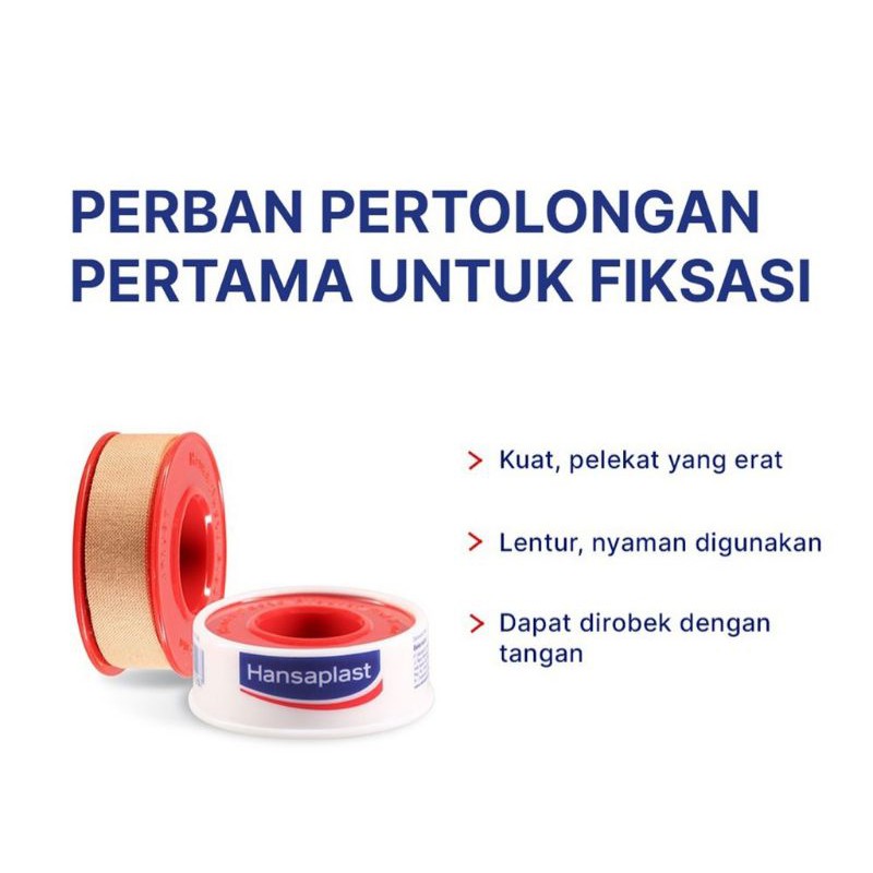 Hansaplast Roll Plester Luka 1.25cm x 1m (Kecil)