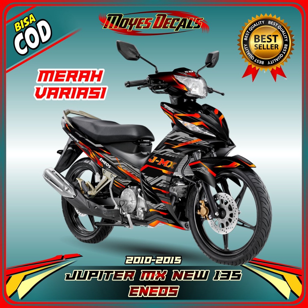 COD/ decal jupiter mx 135 new stiker decal motor jupiter mx 135 new full body dasaran merah - spec C