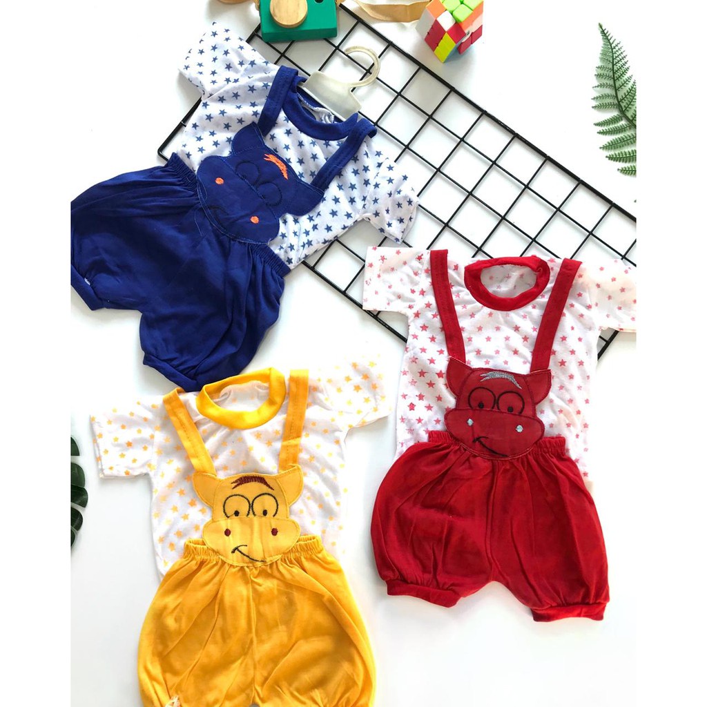 BabynKids - Setelan Kodok Bayi /Jumper Bayi / Set Jumper Kodok Gambar Karakter