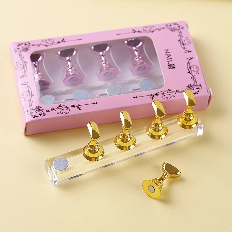 Nail Tips Praktek Pelatihan Display Stand Magnetic