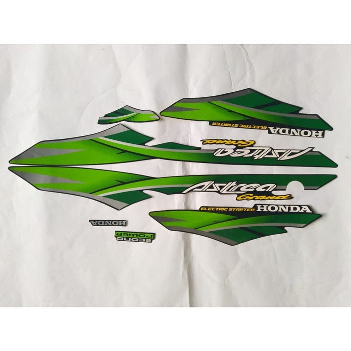 striker striping honda astrea grand 96 hijau